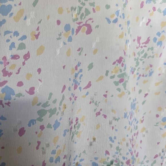 Arabella Blake London New York Vintage Pastel Print Women's Blouse - Picture 5 of 9